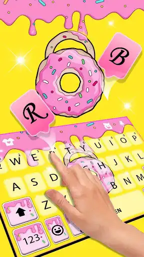 Play Yummy Donut Sprinkles Keyboard Theme as an online game Yummy Donut Sprinkles Keyboard Theme with UptoPlay