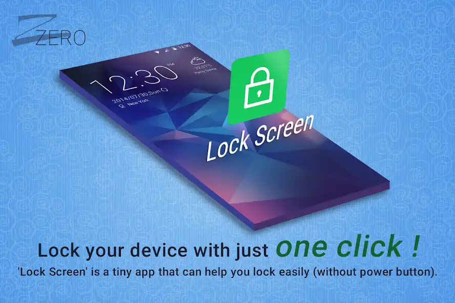 Play ZERO Lock Screen as an online game ZERO Lock Screen with UptoPlay