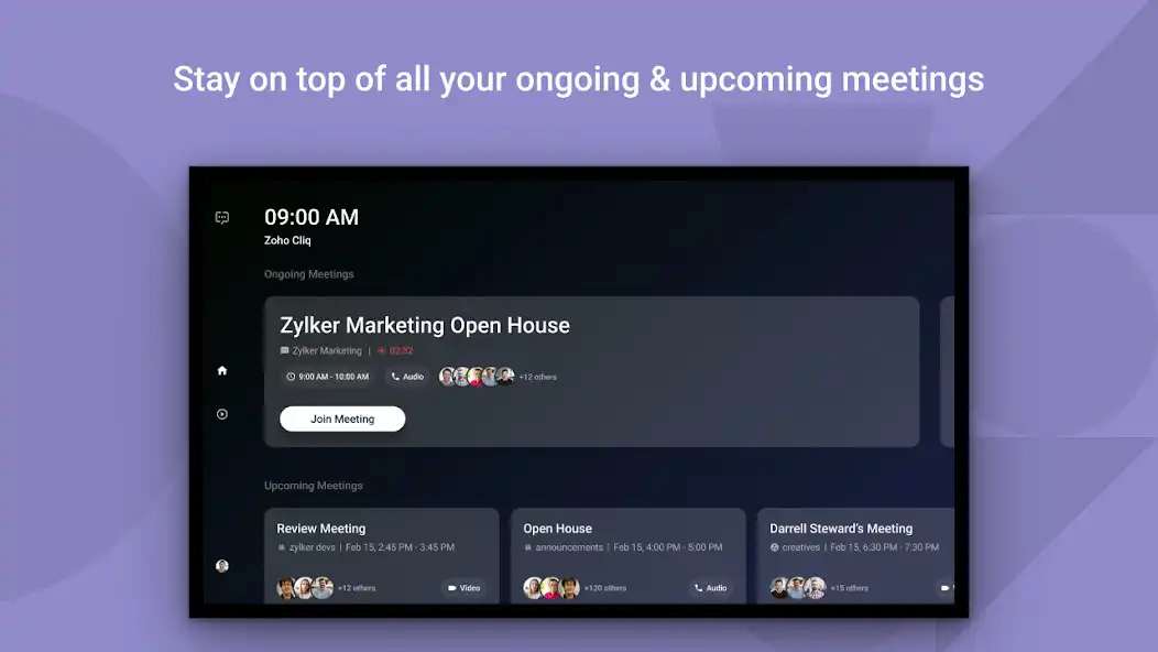 Play Zoho Cliq - Meetings on TV  and enjoy Zoho Cliq - Meetings on TV with UptoPlay