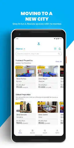 Play Zolo Coliving App: Managed PG/Hostels/Shared Flats as an online game Zolo Coliving App: Managed PG/Hostels/Shared Flats with UptoPlay
