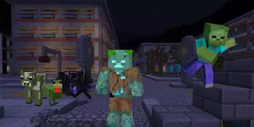 Play Zombie apocalypse mod for Minecraft PE