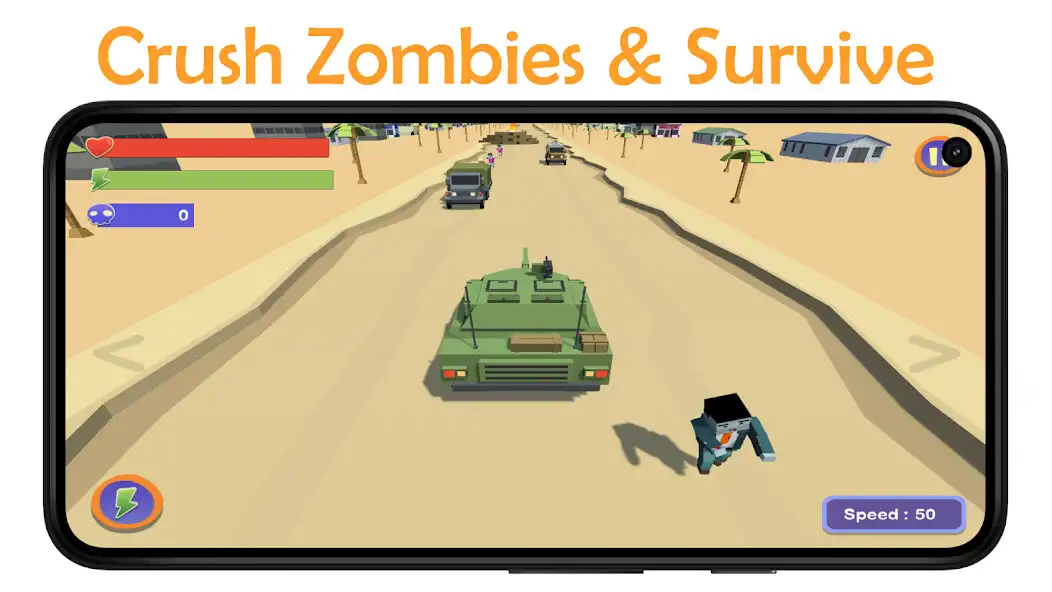 Play Zombie Crasher 3D as an online game Zombie Crasher 3D with UptoPlay