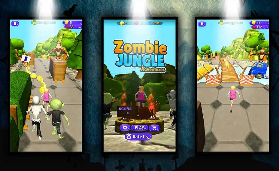 Play Zombie Jungle Adventures  and enjoy Zombie Jungle Adventures with UptoPlay