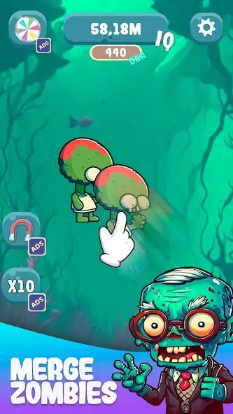 Play Zombie Merge Evolution Clicker as an online game Zombie Merge Evolution Clicker with UptoPlay