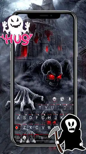 Play Zombie Skull Live Keyboard Background  and enjoy Zombie Skull Live Keyboard Background with UptoPlay